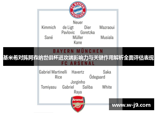 基米希对阵阿森纳世俱杯进攻端影响力与关键作用解析全面评估表现 基米希对阵阿森纳世俱杯进攻端影响力与关键作用解析全面评估表现